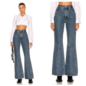 SLVRLAKE Indiana Jeans Born To Run Blue Wide Leg Flare 29
